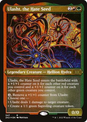 Ulasht, the Hate Seed (Foil Etched) card from Double Masters 2022