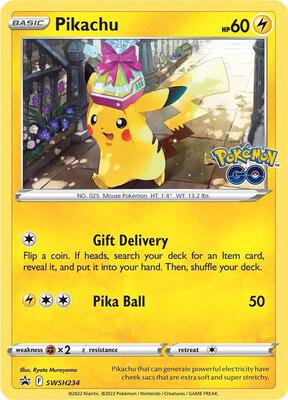 Pikachu - SWSH234 card from SWSH: Sword & Shield Promo Cards