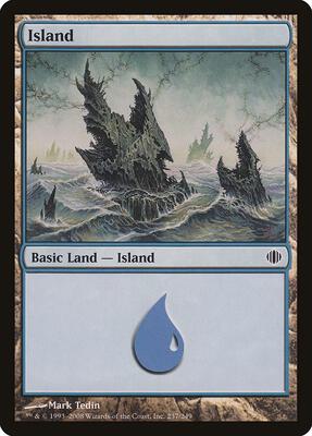 Island (237) card from Shards of Alara