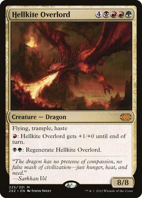 Hellkite Overlord card from Double Masters 2022