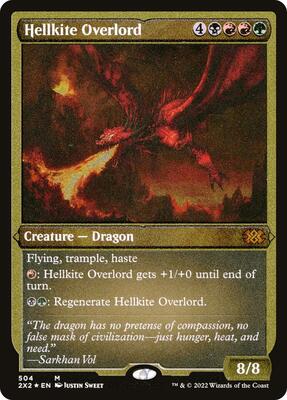 Hellkite Overlord (Foil Etched) card from Double Masters 2022