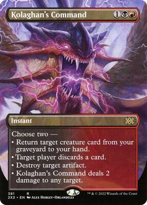 Kolaghan's Command (Borderless) card from Double Masters 2022