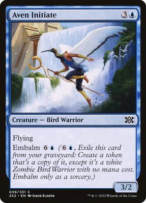 Aven Initiate card from Double Masters 2022