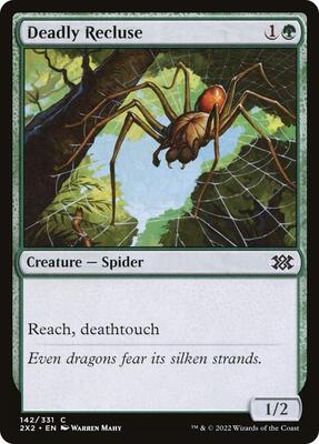 Deadly Recluse card from Double Masters 2022