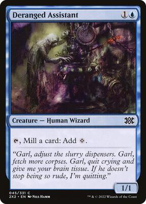Deranged Assistant card from Double Masters 2022