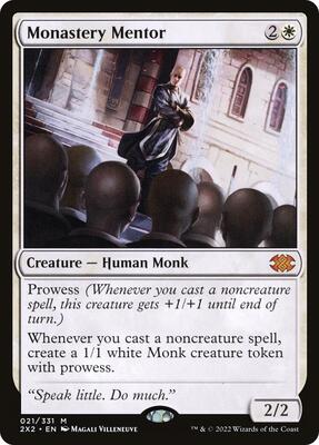 Monastery Mentor card from Double Masters 2022