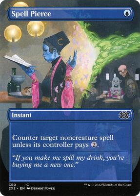 Spell Pierce (Borderless) card from Double Masters 2022
