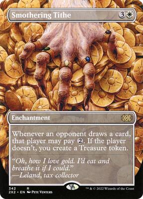 Smothering Tithe (Borderless) card from Double Masters 2022