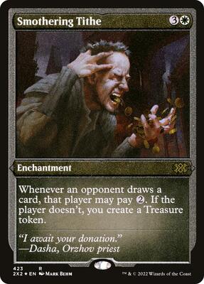 Smothering Tithe (Foil Etched) card from Double Masters 2022