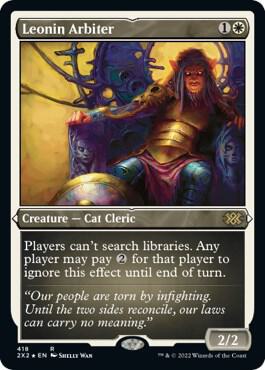 Leonin Arbiter (Foil Etched) card from Double Masters 2022