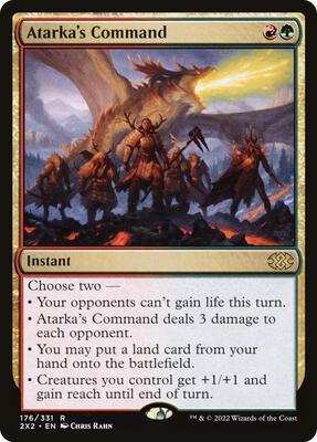 Atarka's Command card from Double Masters 2022