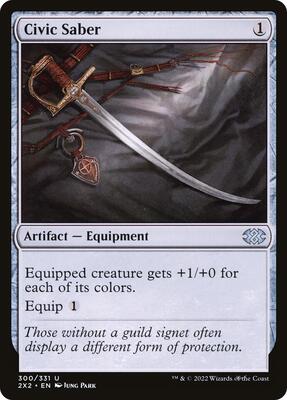 Civic Saber card from Double Masters 2022