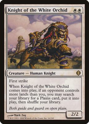 Knight of the White Orchid card from Shards of Alara