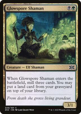 Glowspore Shaman card from Double Masters 2022