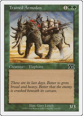 Trained Armodon card from Classic Sixth Edition