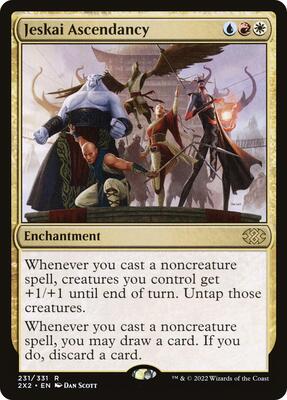 Jeskai Ascendancy card from Double Masters 2022