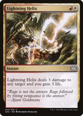 Lightning Helix card from Double Masters 2022