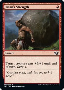 Titan's Strength card from Double Masters 2022