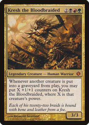 Kresh the Bloodbraided card from Shards of Alara