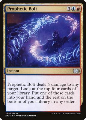 Prophetic Bolt card from Double Masters 2022