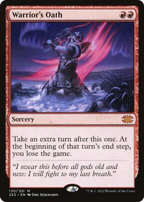 Warrior's Oath card from Double Masters 2022