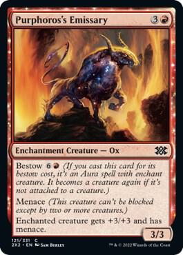Purphoros's Emissary card from Double Masters 2022