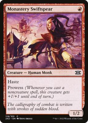 Monastery Swiftspear card from Double Masters 2022