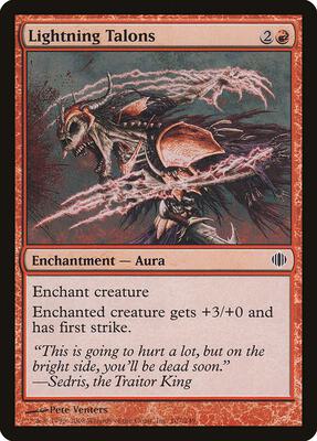 Lightning Talons card from Shards of Alara