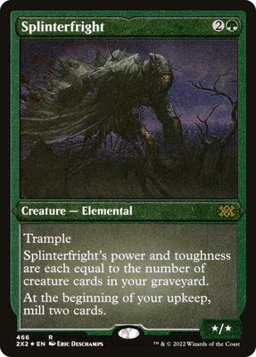 Splinterfright (Foil Etched) card from Double Masters 2022