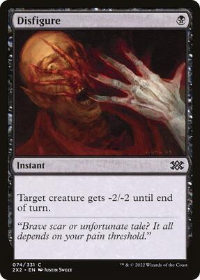 Disfigure card from Double Masters 2022