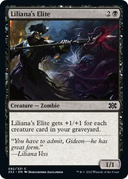 Liliana's Elite card from Double Masters 2022