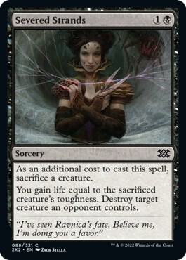 Severed Strands card from Double Masters 2022