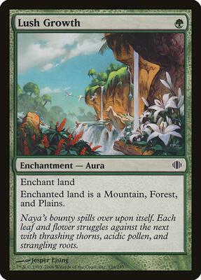 Lush Growth card from Shards of Alara
