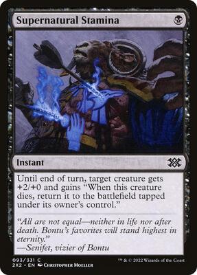 Supernatural Stamina card from Double Masters 2022