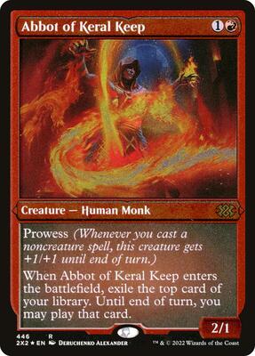 Abbot of Keral Keep (Foil Etched) card from Double Masters 2022
