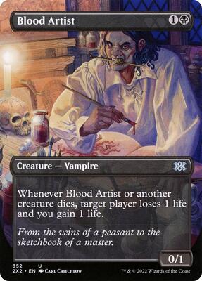 Blood Artist (Borderless) card from Double Masters 2022