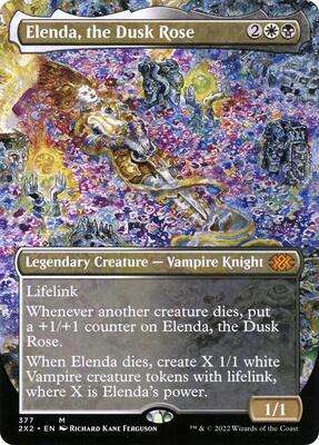 Elenda, the Dusk Rose (Borderless) card from Double Masters 2022