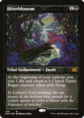 Bitterblossom (Foil Etched) card from Double Masters 2022