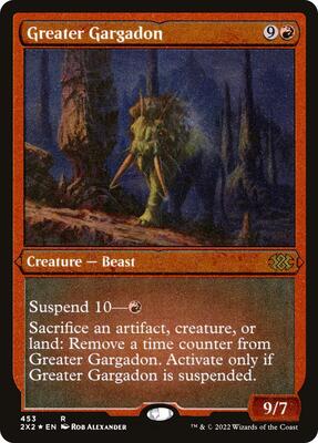 Greater Gargadon (Foil Etched) card from Double Masters 2022