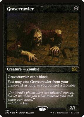 Gravecrawler (Foil Etched) card from Double Masters 2022