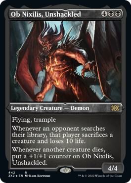 Ob Nixilis, Unshackled (Foil Etched) card from Double Masters 2022