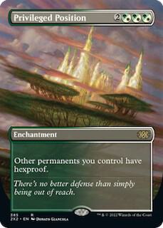 Privileged Position (Borderless) card from Double Masters 2022