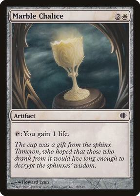 Marble Chalice card from Shards of Alara