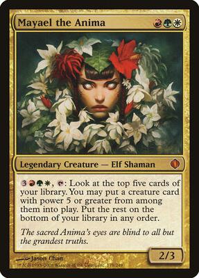 Mayael the Anima card from Shards of Alara