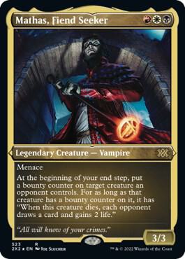 Mathas, Fiend Seeker (Foil Etched) card from Double Masters 2022