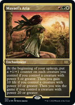 Mayael's Aria (Foil Etched) card from Double Masters 2022