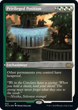 Privileged Position (Foil Etched) card from Double Masters 2022