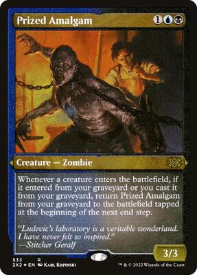 Prized Amalgam (Foil Etched) card from Double Masters 2022