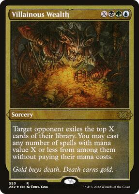 Villainous Wealth (Foil Etched) card from Double Masters 2022