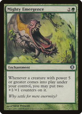 Mighty Emergence card from Shards of Alara